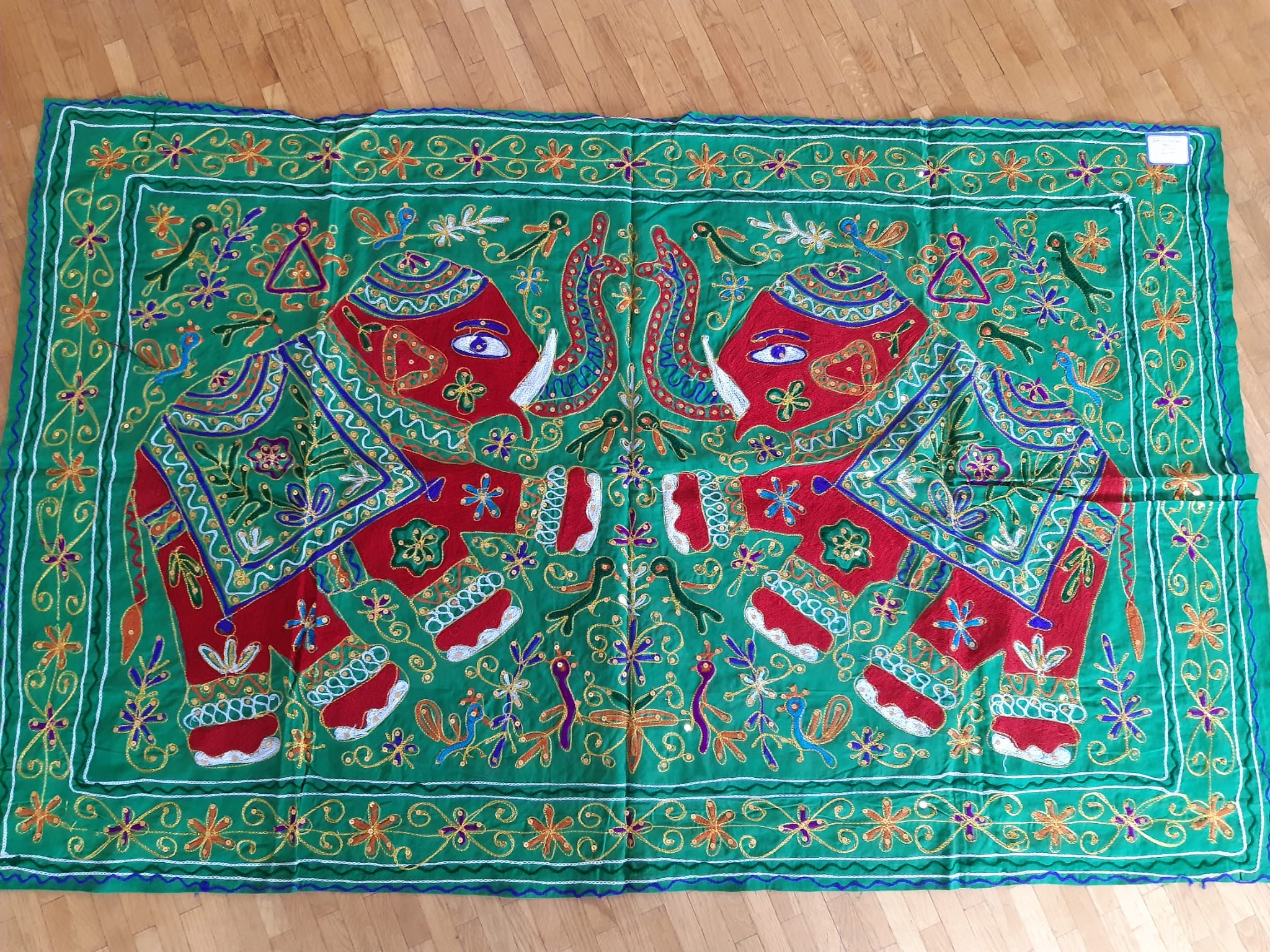 Tissu deux elephants